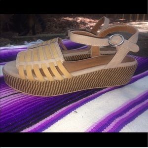 🌸Anthropologie Platform Sandals🌸